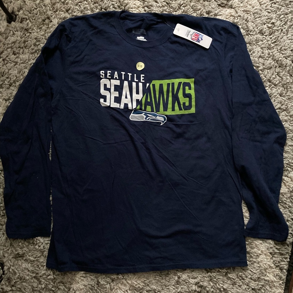 NFL Seattle Seahawks Navy Long Sleeve Tee